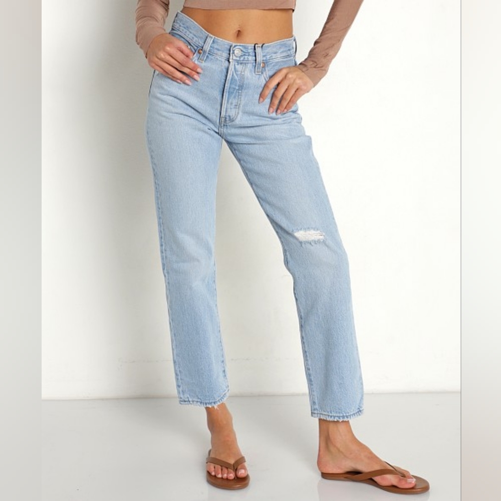 Levi's Light Blue Straight Leg Jeans